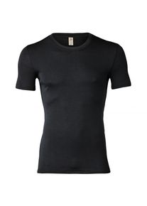 Engel - Shirt S/S - Merinounterwäsche Gr 46/48 schwarz