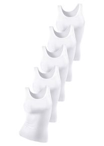 Petite Fleur Große Größen Unterhemden im 5er-Set Gr. 54/56 weiß für Damen