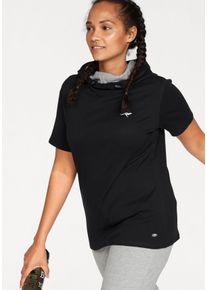 Große Größen Kangaroos Kapuzenshirt »Kapuzenshirt« Gr. 52/54 schwarz für Damen