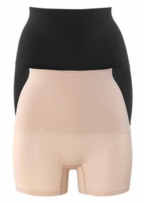 Petite Fleur Große Größen Formpants Gr. 40/42 schwarz/beige für Damen