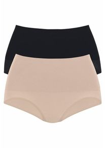 Petite Fleur Große Größen Formslip Gr. 40/42 schwarz/beige für Damen