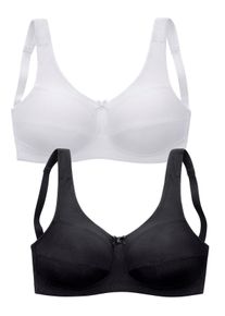 Petite Fleur Große Größen Entlastungs-BH Gr. 105C weiß/schwarz für Damen