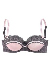 Lascana Große Größen Balconnet-BH Gr. 75B beige/grau für Damen