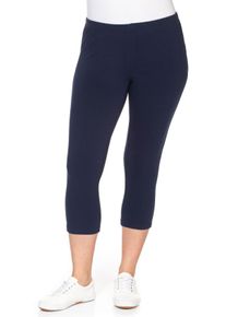 Große Größen Leggings in Caprilänge Gr. 48 blau von sheego für Damen