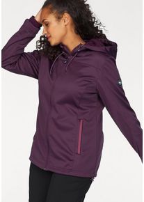 Große Größen Polarino Softshelljacke Gr. 48 lila für Damen
