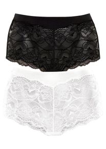 Vivance Große Größen Panty Gr. 40/42 weiß/schwarz für Damen