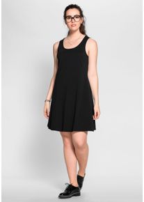Große Größen Knielanges, ärmelloses Kleid in A-Linie Gr. 58 schwarz von sheego für Damen