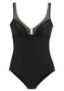 Lascana Große Größen Badeanzug Gr. 42B schwarz für Damen