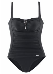 Lascana Große Größen Badeanzug Gr. 46C schwarz für Damen