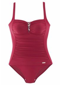 Lascana Große Größen Badeanzug Gr. 44C rot für Damen