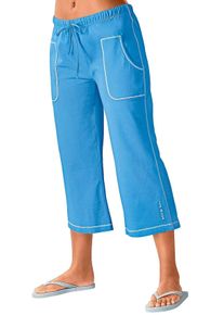 H.I.S EM LBG Große Größen Caprihose Gr. 40/42 blau für Damen