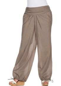 Große Größen Pumphose im orientalischen Stil Gr. 56 braun von sheego für Damen