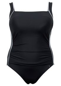 Große Größen Badeanzug mit Paspeln; Shaping-Effekt Gr. 48B schwarz von sheego für Damen