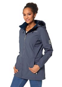 Große Größen Softshelljacke Gr. 54 blau für Damen