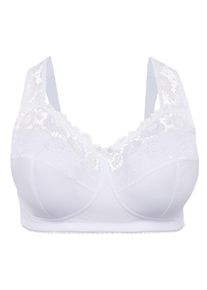 Große Größen BH ohne Bügel mit wattierten Cups Gr. 125F weiß von sheego für Damen