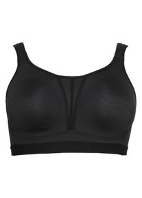 Große Größen Sport-BH aus COOLMAX® mit 2 Tragevarianten Gr. 85F schwarz von sheego für Damen