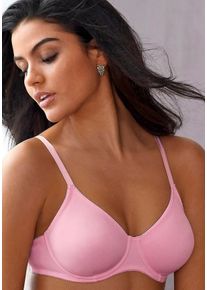 Lascana Große Größen T-Shirt-BH Gr. 90D rosa für Damen