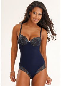 Nuance Große Größen Body Gr. 95B blau/weiß für Damen