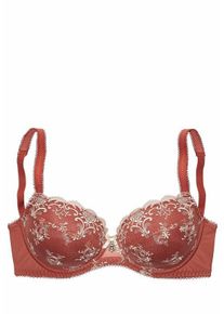 Nuance Große Größen Schalen-BH Gr. 80E rot/beige für Damen