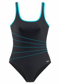 Lascana Große Größen Badeanzug Gr. 42 schwarz für Damen