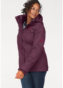 Jack Wolfskin Große Größen 3-in-1-Funktionsjacke Gr. 52 rot für Damen