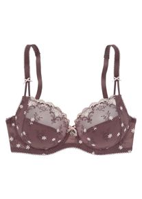 Nuance Große Größen Bügel-BH Gr. 80C braun geblümt für Damen