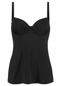 Lascana Große Größen Schalen-BH-Hemd Gr. 80C schwarz für Damen