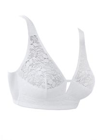 Dessous Dessus Große Größen High-Apex-BH Gr. 85C weiß geblümt für Damen