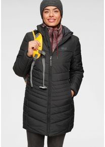Jack Wolfskin Große Größen Steppmantel Gr. 50 schwarz für Damen