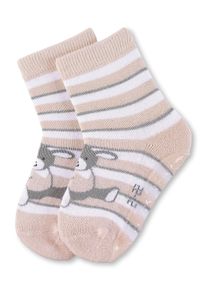 Sterntaler Socken weiß / graumeliert / beige