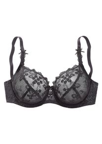 Lascana Große Größen Bügel-BH Gr. 90B schwarz für Damen