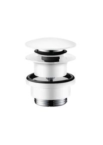 Hansgrohe Ablaufgarnitur Push-Open, für Becken mit Überlauf weiß matt 50100700