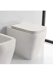 Scarabeo Teorema 2.0 Stand-Tiefspül-WC B: 36 L: 55 H: 42 cm weiß matt, mit BIO System Beschichtung 5138CL41BK