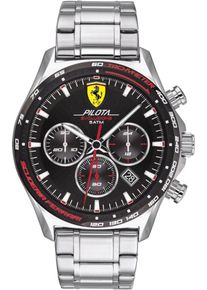 Scuderia Ferrari Uhr 'Pilota' silber / schwarz