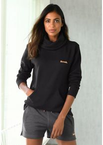 Große Größen Longsweatshirt Gr. 40/42 schwarz meliert für Damen