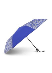 Tom Tailor Unisex Extra Kleiner Regenschirm, blau, Logo Print, Gr. ONESIZE