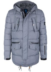 HOMEBASE, Herren Parka, Rauchblau / Grau