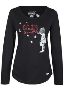 HOMEBASE, Damen 'Brandalised by HOMEBASE' Longsleeve, Schwarz