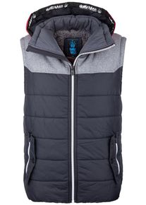 HOMEBASE, Herren Weste, Grau / Pink / Schwarz