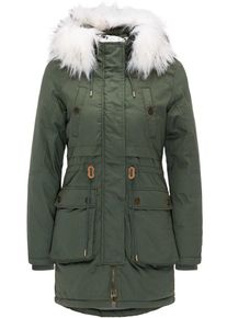 HOMEBASE, Damen Parka, Grasgrün / Weiß