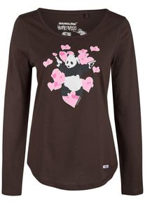 HOMEBASE, Damen 'Brandalised by HOMEBASE' Longsleeve, Braun