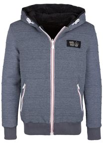 HOMEBASE, Herren Blouson, Taubenblau / Schwarz