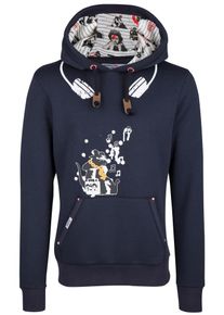 HOMEBASE, Damen Sweatshirt, Dunkelblau / Wei&szlig;