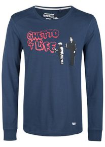 HOMEBASE, Herren 'Brandalised by HOMEBASE' Longsleeve, Blau / Marine / Dunkelblau