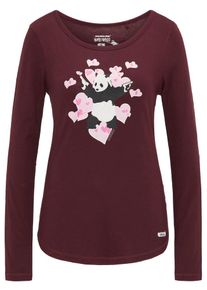 HOMEBASE, Damen Longsleeve, Bordeaux