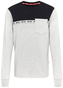 HOMEBASE, Herren Pullover, Grau / Schwarz