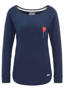 HOMEBASE, Damen Longsleeve, Marine / Mischfarben