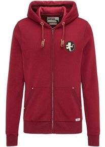HOMEBASE, Herren Sweatjacke, Rot / Schwarz / Weiß