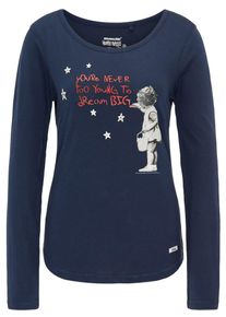 HOMEBASE, Damen Longsleeve, Marine