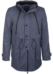 HOMEBASE, Herren Anorak, Taubenblau / Schwarz